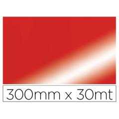Papel fantasía colibri simple metalizado rojo bobina 300 mm x 30 mt - Imagen 1