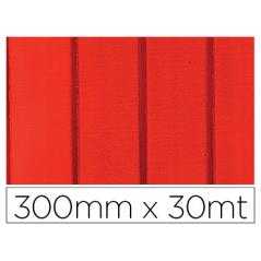 Papel fantasía colibri simple mate rojo con rayas bobina 300 mm x 30 mt - Imagen 1