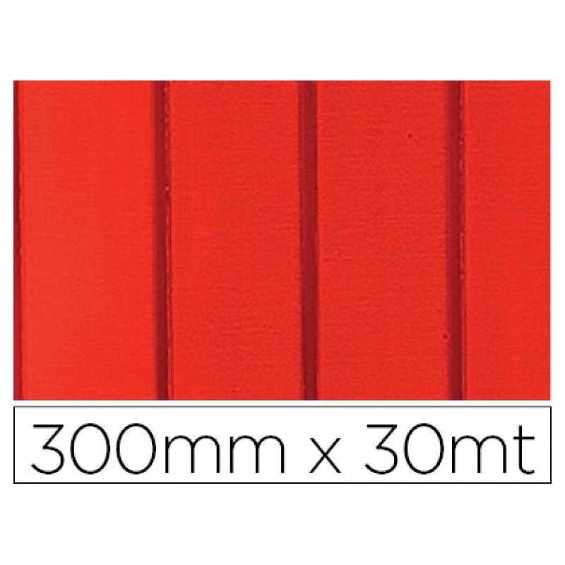 Papel fantasía colibri simple mate rojo con rayas bobina 300 mm x 30 mt - Imagen 1