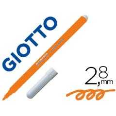 Rotulador giotto turbo color lavable con punta bloqueada unicolor naranja - Imagen 1