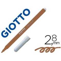 Rotulador giotto turbo color lavable con punta bloqueada unicolor marron - Imagen 1