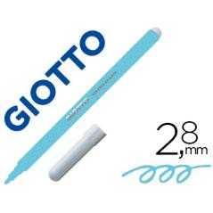 Rotulador giotto turbo color lavable con punta bloqueada unicolor azul claro - Imagen 1