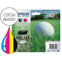 Ink-jet epson 34 workforce pro wf-3720 / wf-3720dwf / wf-3725dwf pack negro amarillo cian y magenta 300 - Imagen 1