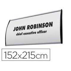 Identificador mural jansen display curvo din a5 perfil alumino 152x215 mm - Imagen 1