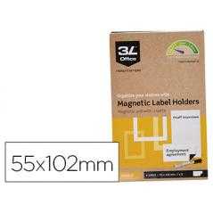 Portaetiquetas magnetico 3l 55x102 mm pack de 3 unidades - Imagen 1