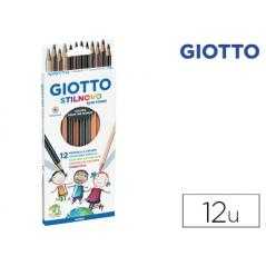 Lápices de colores giotto stilnovo skin tones caja de 12 colores - Imagen 1