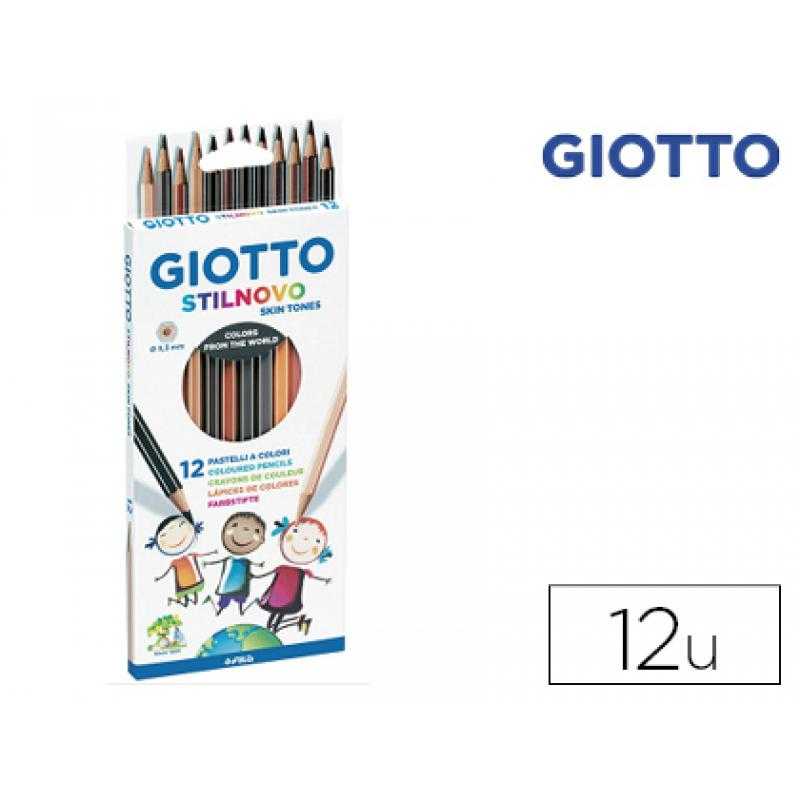Lápices de colores giotto stilnovo skin tones caja de 12 colores - Imagen 1