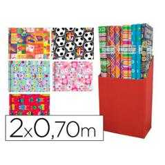 Papel fantasía infantil rollo 2 x 0,70 mt 60 gr modelos surtidos - Imagen 1