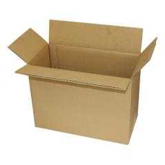 Caja para embalar q-connect us os varios cartón doble canal marron 304x150x217 mm - Imagen 1