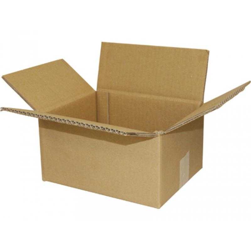 Caja para embalar q-connect us os varios cartón doble canal marron 172x217x110 mm - Imagen 1