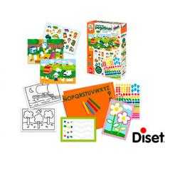 Juego diset didactico colorea con pegatinas - Imagen 1