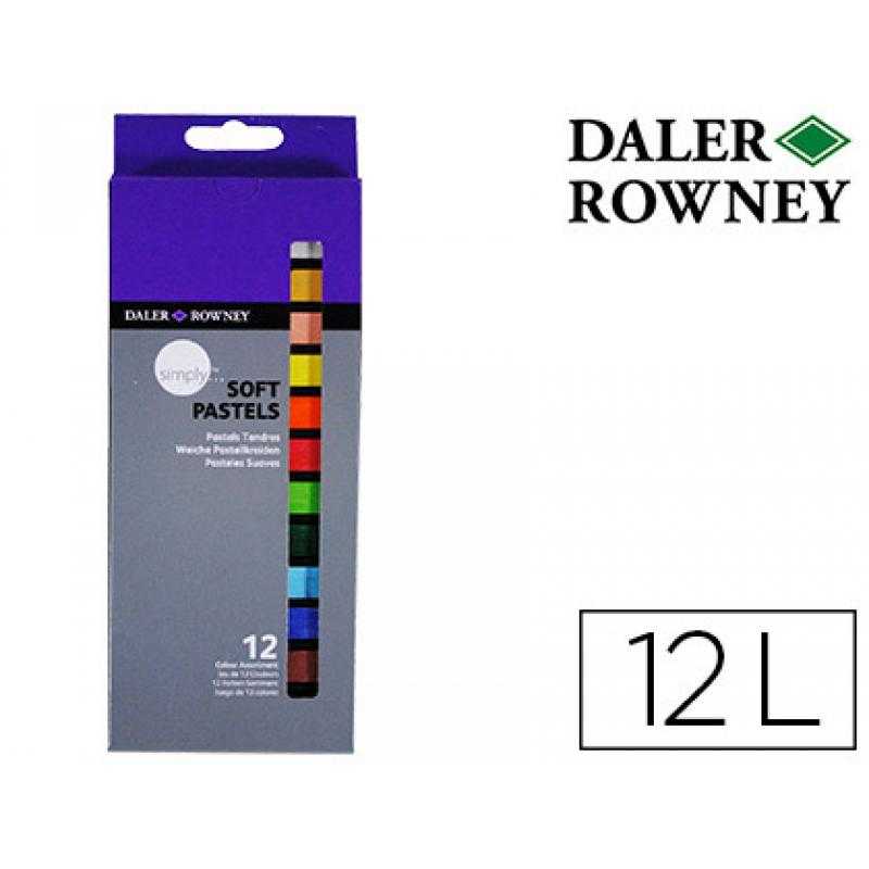 Lápices pastel oleo daler rowney simply suave caja de 12 colores surtidos - Imagen 1