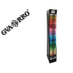 Expositor guarro metélico vacío 36 estantes para cartulina iris din a4 185 gr 30x40x200 cm - Imagen 1