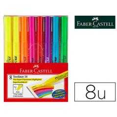 Rotulador faber fluorescente textliner 38 blister de 8 unidades colores surtidos - Imagen 1
