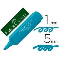 Rotulador faber fluorescente 1546 color pastel azul turquesa - Imagen 1