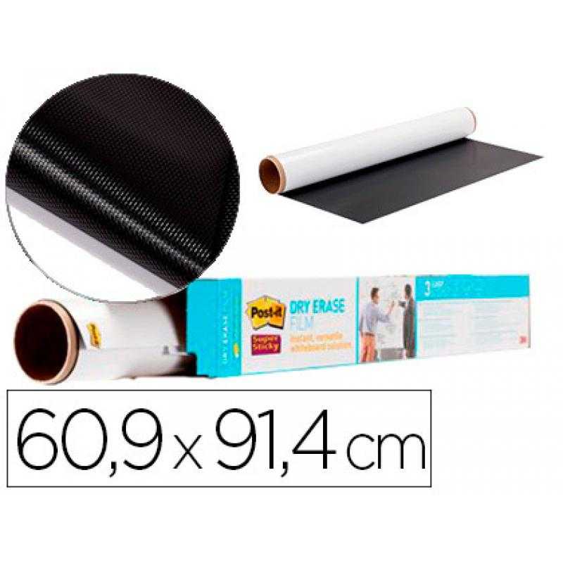 Pizarra blanca post it super sticky rollo adhesivo removible 60,9x91,4 cm - Imagen 1
