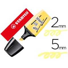 Rotulador stabilo boss mini pastellove amarillo cremoso - Imagen 1