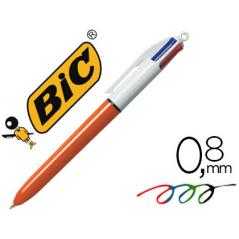 Bolígrafo bic cuatro colores punta fina 0,8 mm - Imagen 1