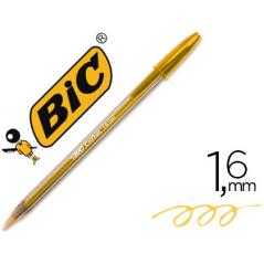 Bolígrafo bic cristal fun naranja punta 1,6 mm