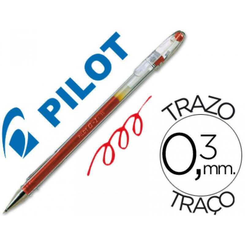 Bolígrafo pilot g-1 rojo tinta gel