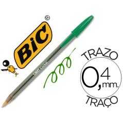 Bolígrafo bic cristal verde -unidad