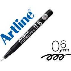Rotulador artline calibrado micrométrico negro comic pen ek-286 punta poliacetal 0,6 mm resistente al agua
