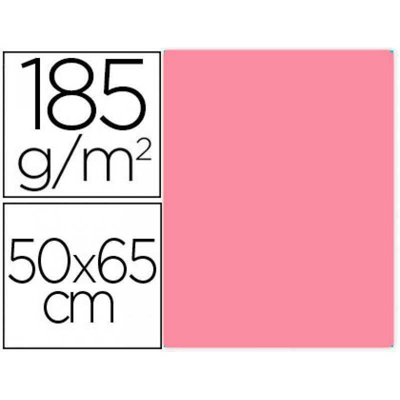Cartulina guarro rosa chicle 50x65 cm 185 gr - Imagen 1