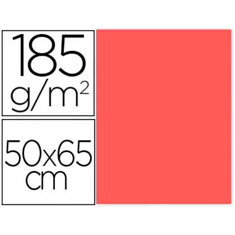 Cartulina guarro coral 50x65 cm 185 gr - Imagen 1