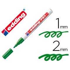Rotulador edding punta fibra 751 verde punta redonda 1-2 mm - Imagen 1