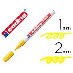 Rotulador edding punta fibra 751 amarillo punta redonda 1-2 mm - Imagen 1