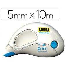 Corrector uhu roller compacto 5 mm x 10 mt unidad