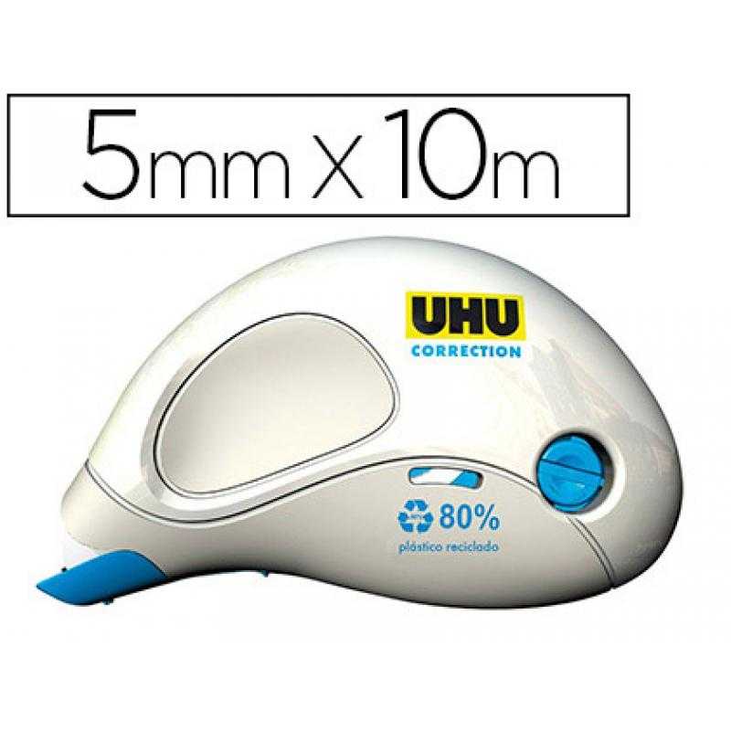 Corrector uhu roller compacto 5 mm x 10 mt unidad