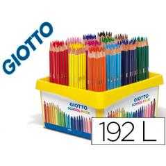 Lápices de colores giotto stilnovo school pack de 192 unidades 12 colores x 16 unidades