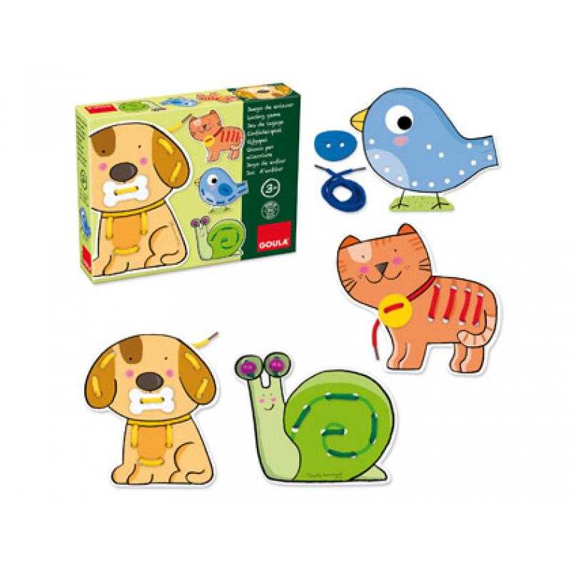 Juego goula didactico enlazar animales