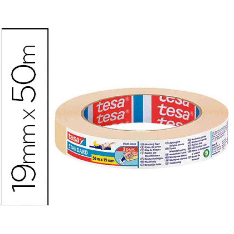 Cinta adhesiva tesa para pintor 50 mt x 19 mm