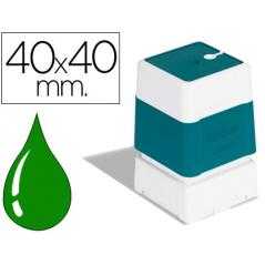 Sello automático brother 40 mm x 40 mm verde