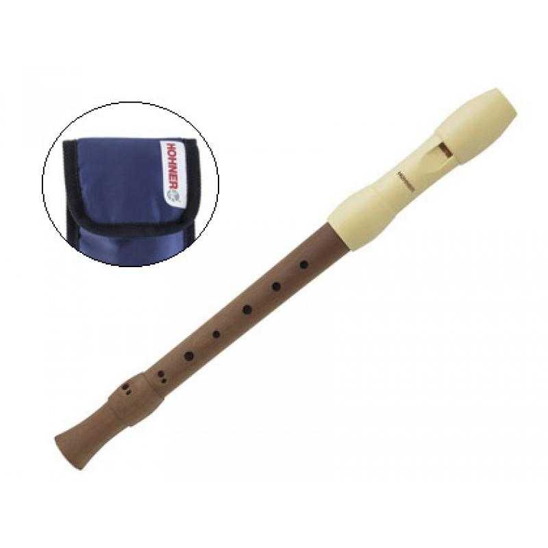 Flauta hohner madera alegra funda azul