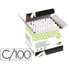 Tiza blanca antipolvo liderpapel caja de 100 unidades