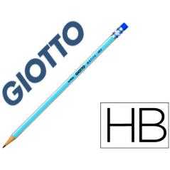 Lápices de grafito giotto matita hb con goma unidad