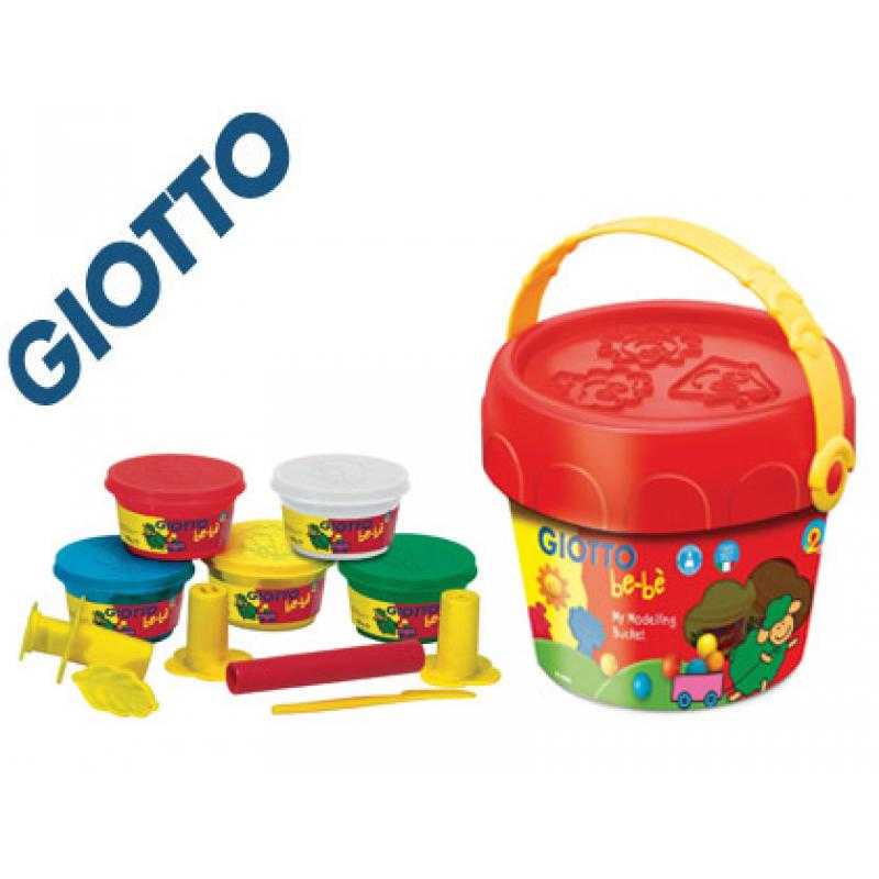 Pasta giotto bebe para modelar cubo maxi con accesorios dermatologicamente testado