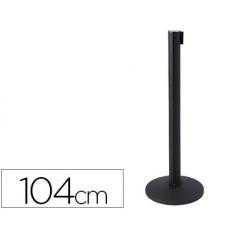 Poste metélico con cinta retráctil poste de 104 cm cinta de 2 mt base poste 36 cm de diametro