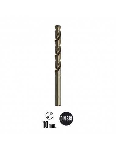 Broca Cobalto Hss Cilindrica 10,00 mm. Blister 1 Unidad.