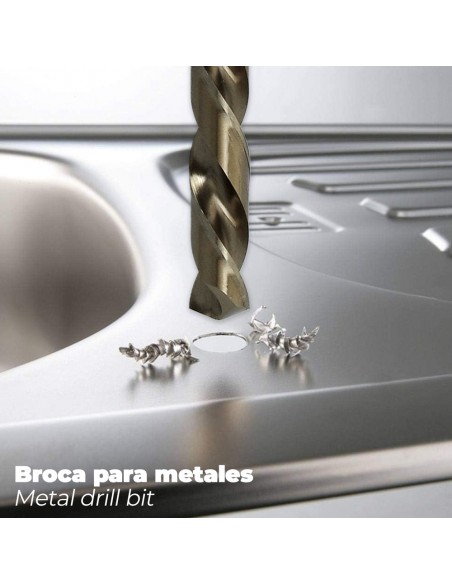 Broca Cobalto Hss Cilindrica 12,00 mm. Blister 1 Unidad.