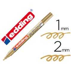 Rotulador edding punta fibra 751 oro punta redonda 1-2 mm