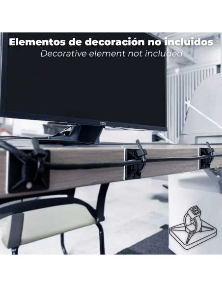 Base Adhesiva Para Bridas 28x28 mm. Negra Bolsa 100 Unidades