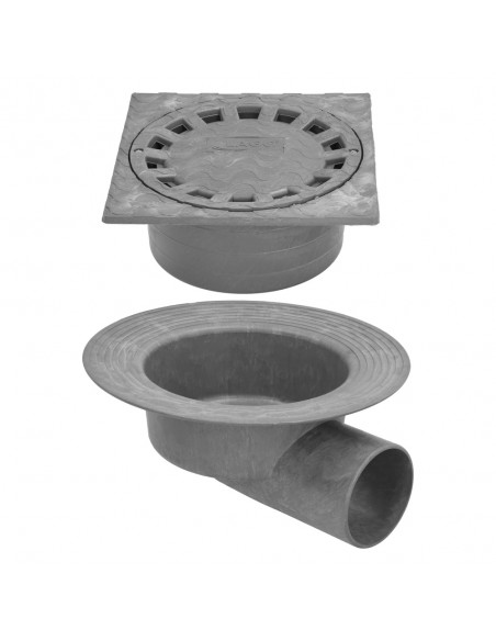 Caldereta Sifonica Pvc Horizontal 200x200/90mm
