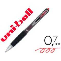 Bolígrafo uni-ball roller umn-207 retráctil 0,7 mm color rojo