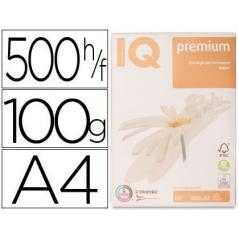 Papel fotocopiadora iq premium din a4 100 gramos paquete de 500 hojas