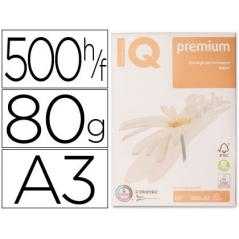 Papel fotocopiadora iq premium din a3 80 gramos paquete de 500 hojas