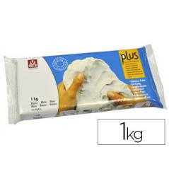 Arcilla sio-2 plus que endurece al aire blanco paquete de 1 kg